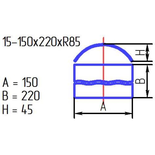 Рассеиватель 15-150х220хR85-015 "Софи" пес.бел. 1 цв.+