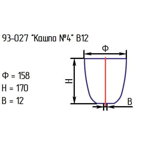 Кашпо №4 93-027 в12 "Горох" салат.гол.