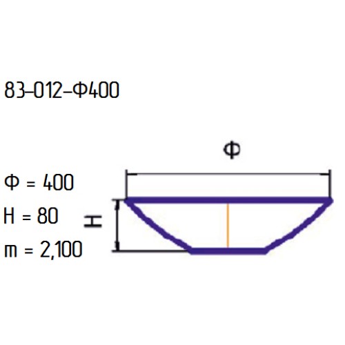 Блюдо 83-012-40 см. "Голландия" рециклинг.