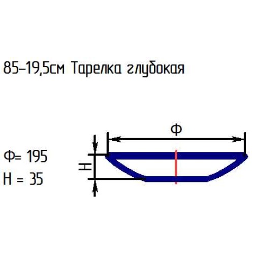 Тарелка глубокая 85-251-19,5 см. "Лимон 1" бел.жел.зел. 3 цв.