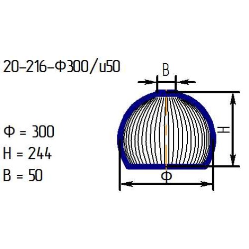 Рассеиватель 20-216-ф300/и50 опал.