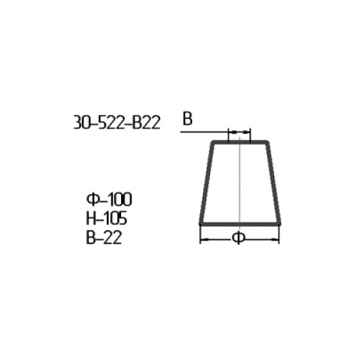 Рассеиватель 30-522-в 22 опал.крш.лег.шмп. (1193)