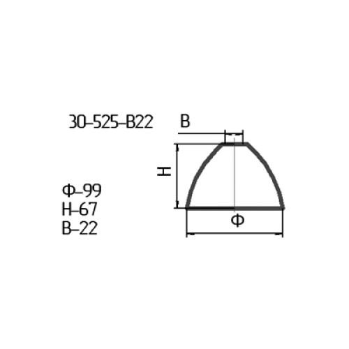 Рассеиватель 30-525-в 22 проз.пес. (GL-438)