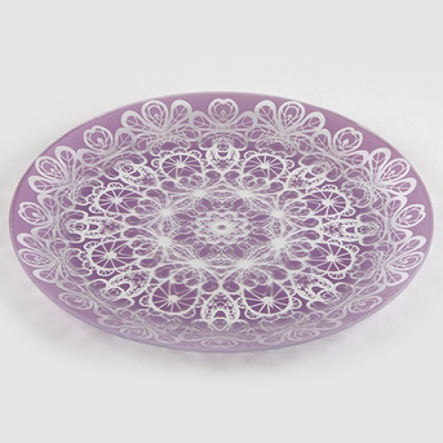 Тарелка обеденная 85-141-26 см. "Кружево 1" сир. 1 цв.