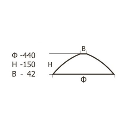 Рассеиватель 23-321-ф 440/в 42 "Брилона" алеб.зел.мат.
