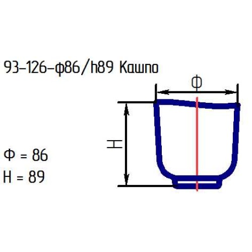 Кашпо 93-126-ф86/h89 проз.мат.