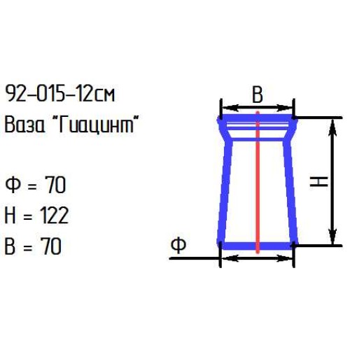 Ваза 92-015-12 см. "Гиацинт" олива.5767С