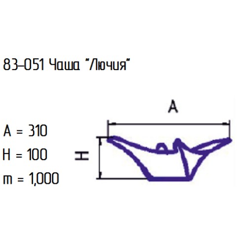 Салатник 83-051-23х23 см. "Лючия" бол.блт.