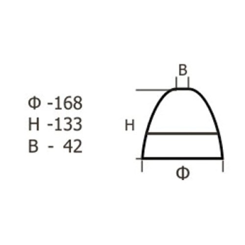 Рассеиватель 33-320-ф165/в 42 "Элегант" проз.мат.д01.кор.