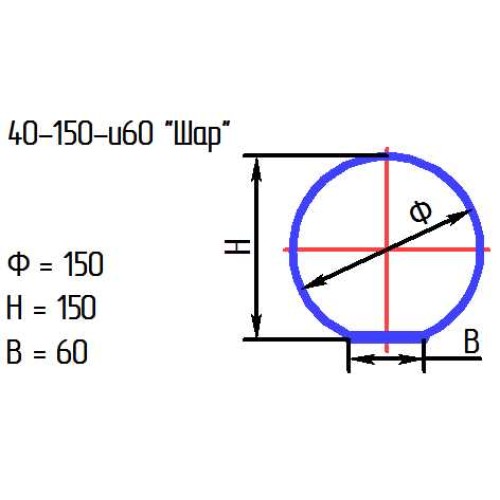 Рассеиватель 40-150-и 60 опал.мат. ("Шар")