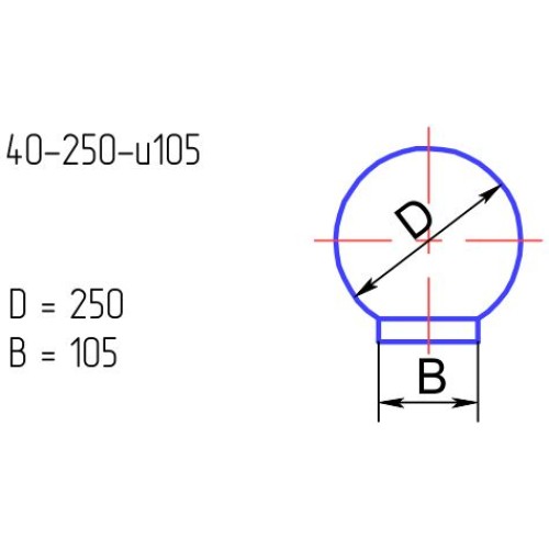 Рассеиватель 40-250-и105 опал.мат.