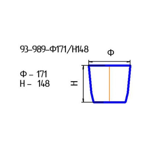 Кашпо 93-989-ф171/h148 проз.