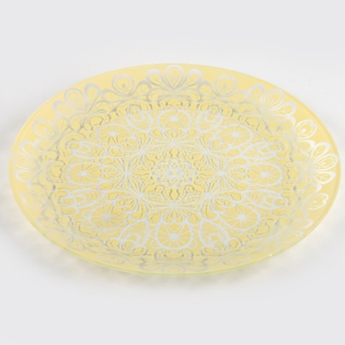 Тарелка обеденная 85-141-26 см. "Кружево 1" шмп. 1 цв.