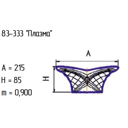 Салатник 83-333-21,5 см. "Плазма" проз.