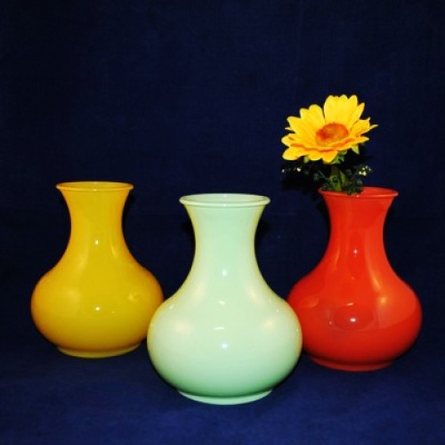 Ваза 92-008-1-20 см. коралл.опак.