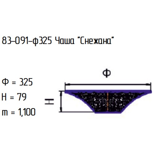 Блюдо 83-091-32 см. "Снежана" проз.