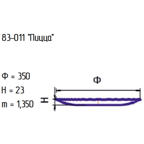 Блюдо 83-011-35 см. "Пицца" зел.