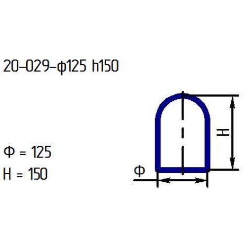 Рассеиватель 20-029-ф125/h150 проз.