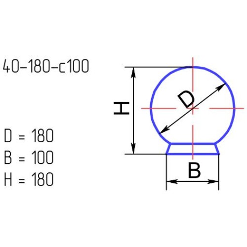 Рассеиватель 40-180-с100 опал.