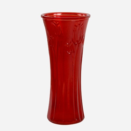 Ваза 92-047-30 см. "Алисия 3" рубин.7427С (И)
