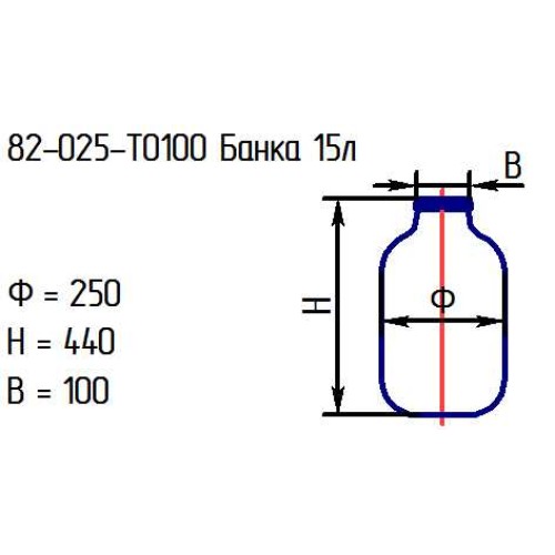 Банка 82-025-ТО100 15 л. проз.оплетенная