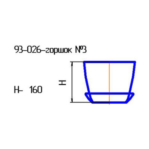Горшок с поддоном ML18-1/3 "Янтарная" (И)