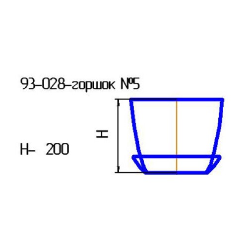 Горшок с поддоном ML18-1/5 "Янтарная" (И)