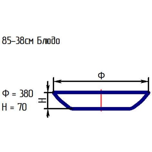 Блюдо 85-099-38 см. "Восток" бел. 1 цв.