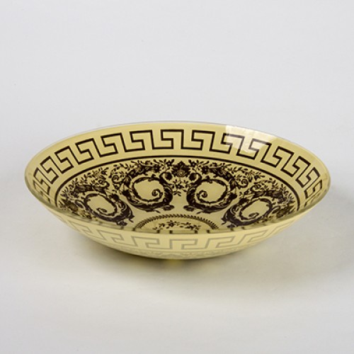 Тарелка глубокая 85-126-22,5 см. "Стиль" шмп.кор. 2 цв.