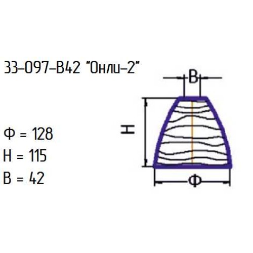 Рассеиватель 33-097-в42 "Онли-2" проз.мат.крш.бел.