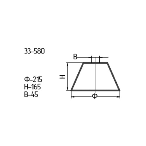 Рассеиватель 33-580-ф215/в 45 проз.мат.крш.бел. (11430)