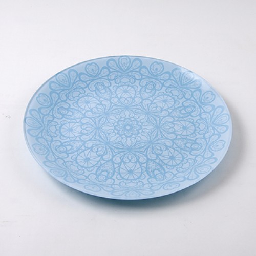 Тарелка обеденная 85-141-30 см. "Кружево 1" лзр.бел. 2 цв.