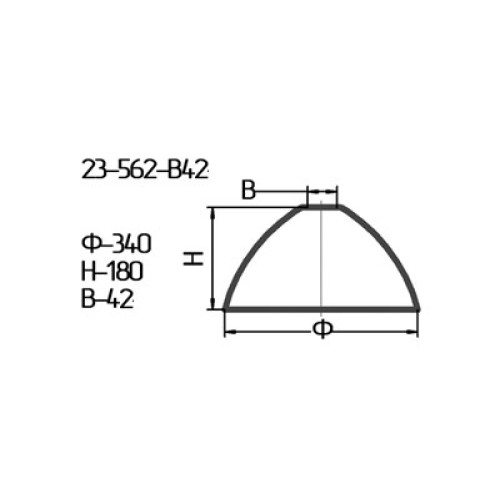 Рассеиватель 23-562-ф340/в 42 "Спираль" проз.крш.гол.