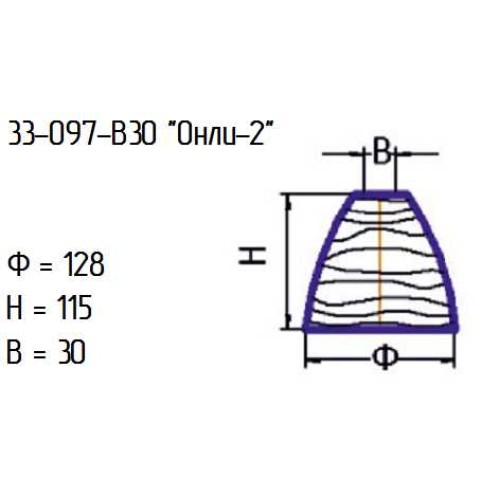 Рассеиватель 33-097-в30 "Онли-2" проз.мат.крш.бел.