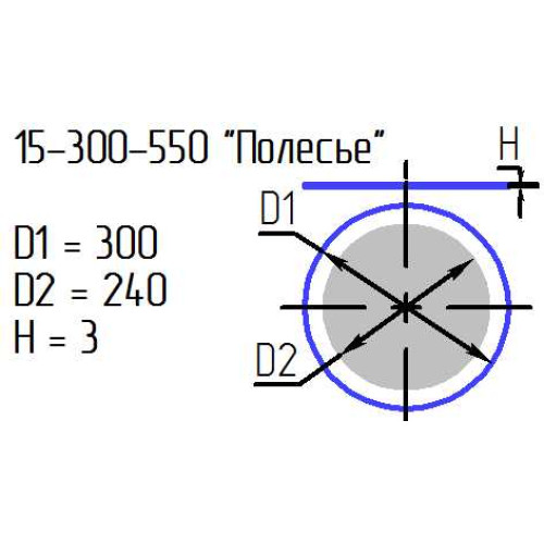 Рассеиватель 15-300 "Полесье" проз.