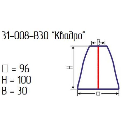 Рассеиватель 31-008-в30 "Квадро" алеб.