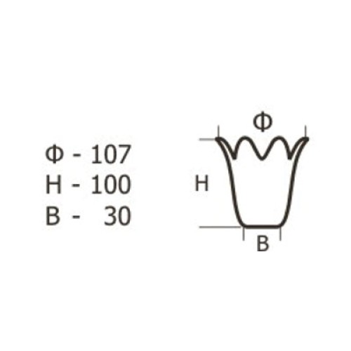 Рассеиватель 33-021-ф107/в 30 алеб.беж.мат. ("Лютик")