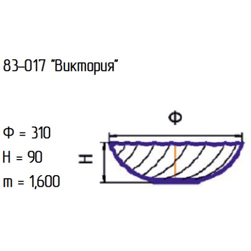 Салатник 83-017-31 см. "Виктория" проз.