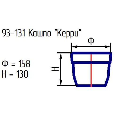Кашпо 93-131-ф158/h130 "Керри" алеб.крш.лайм.