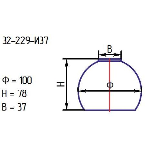 Рассеиватель 32-229-и 37 проз.крш.бел.