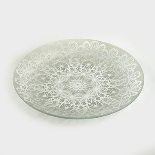 Тарелка обеденная 85-141-30 см. "Кружево 1" срб. 1 цв.