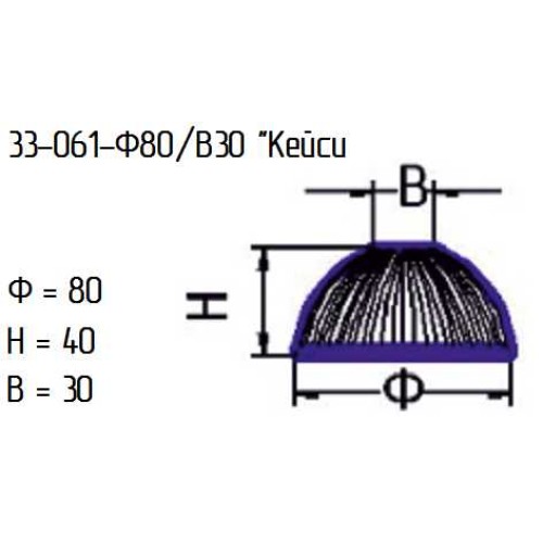 Рассеиватель 33-061-ф80/в 30 "Кейси" проз.л.п.