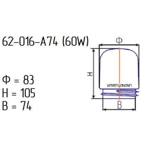 Рассеиватель 62-016-А 74 проз. В КАРТОНЕ(60W)