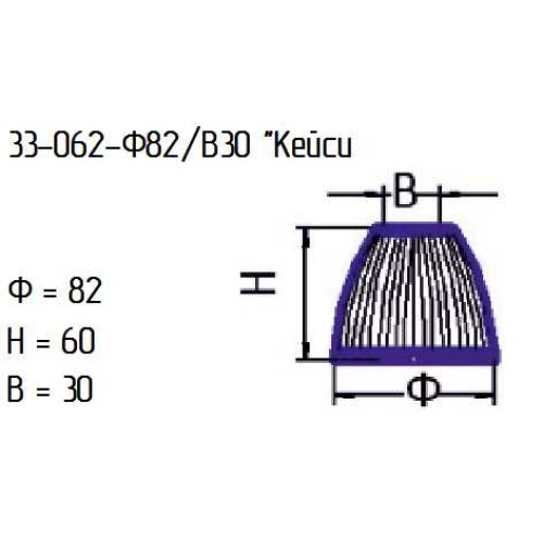 Рассеиватель 33-062-ф82/в 30 "Кейси" проз.л.п.