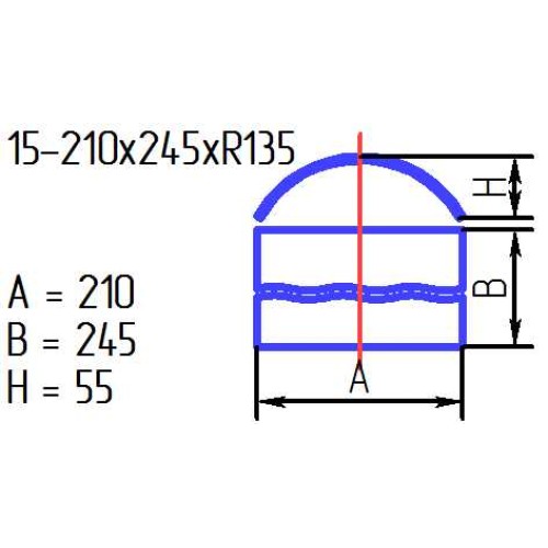 Рассеиватель 15-210х245хR135-061 "Ночь" пес.бел. 1 цв.+