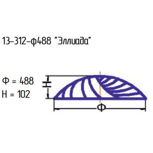 Рассеиватель 13-312-ф488 "Эллиада" проз.мат./С