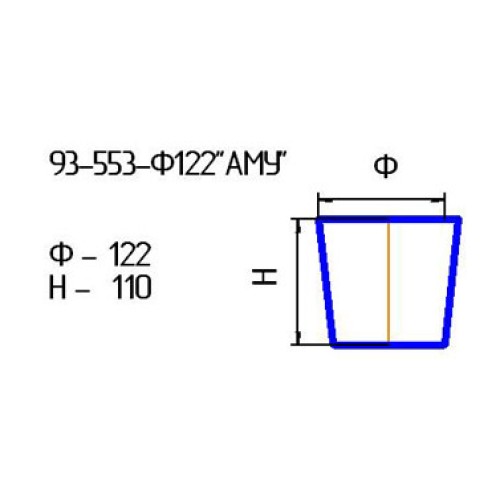 Кашпо 93-553-ф122 "АМУ 122" алеб.