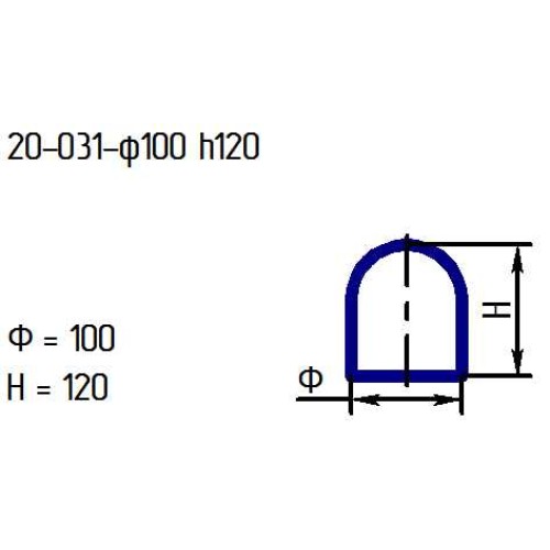 Рассеиватель 20-031-ф100/h120 проз.