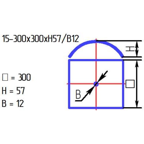 Рассеиватель 15-300х300хh57/в12-013 "Мелани" пес.бел. 1 цв.+