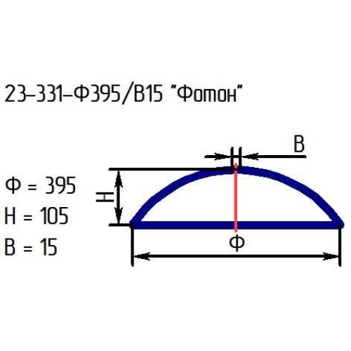 Рассеиватель 23-331-ф395/в 15 проз.пес.грав.л.п.